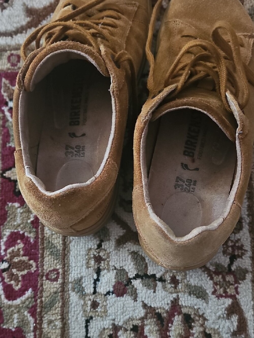 Birkenstock Women's Suede Sneakers in Tan/Brown - Picture 2 of 6